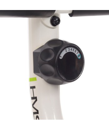 R9259* POZIOMY ROWER STACJONARNY MAGNETYCZNY HMS (9 KG) biało-zielony