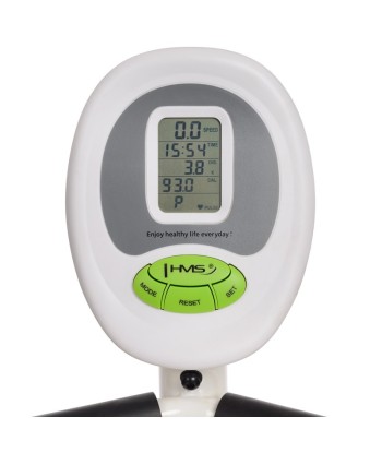 R9259* POZIOMY ROWER STACJONARNY MAGNETYCZNY HMS (9 KG) biało-zielony