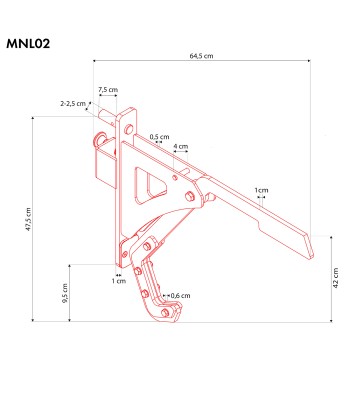 MNL02 OBROTOWE UCHWYTY DO PRZYSIADÓW MONOLIFT HMS