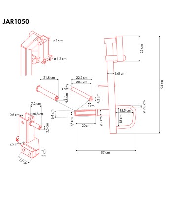 JAR1050 RAMIONA DO WYCISKANIA JAMMER ARMS HMS