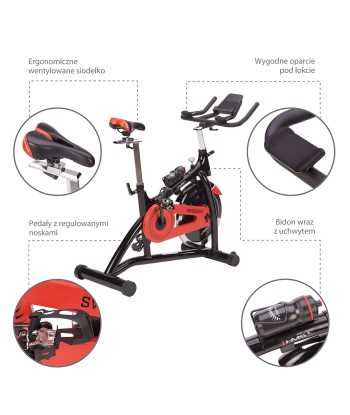 SW8902N ROWER KOLARSKI STACJONARNY Z OPOREM MECHANICZNYM HMS