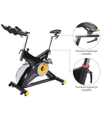 SW7200 ROWER STACJONARNY KOLARSKI Z OPOREM MECHANICZNYM 22KG HMS PREMIUM