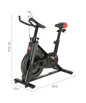 SWL9140 ROWER STACJONARNY SPINNINGOWY Z OPOREM MECHANICZNYM HMS