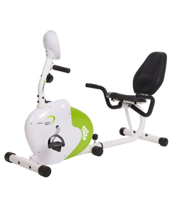 R9259* POZIOMY ROWER STACJONARNY MAGNETYCZNY HMS (9 KG) biało-zielony