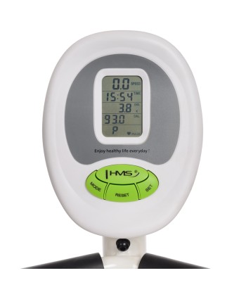 R9259* POZIOMY ROWER STACJONARNY MAGNETYCZNY HMS (9 KG) biało-zielony