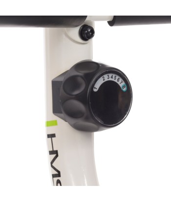 R9259* POZIOMY ROWER STACJONARNY MAGNETYCZNY HMS (9 KG) biało-zielony