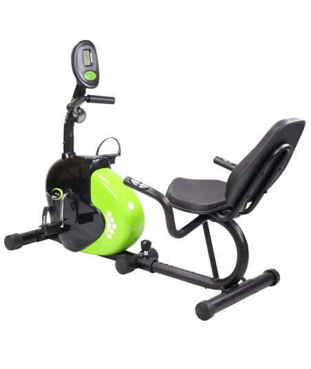 R9259 PLUS POZIOMY ROWER STACJONARNY MAGNETYCZNY HMS (9 KG) czarno-zielony