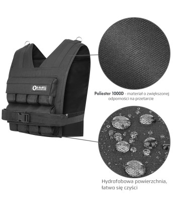 KTO16 KAMIZELKA TRENINGOWA Z OBCIĄŻENIEM 16 KG HMS PREMIUM