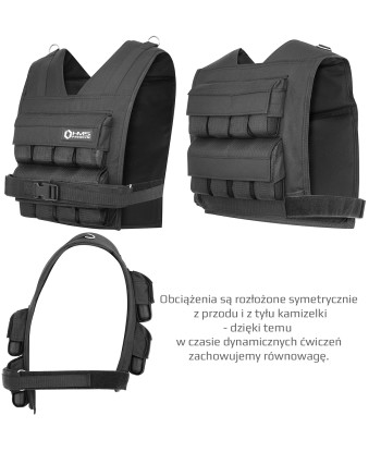 KTO16 KAMIZELKA TRENINGOWA Z OBCIĄŻENIEM 16 KG HMS PREMIUM
