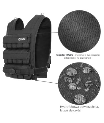KTO30 KAMIZELKA TRENINGOWA Z OBCIĄŻENIEM 30 KG HMS PREMIUM