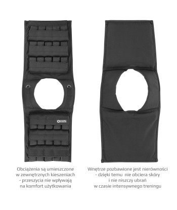 KTO30 KAMIZELKA TRENINGOWA Z OBCIĄŻENIEM 30 KG HMS PREMIUM