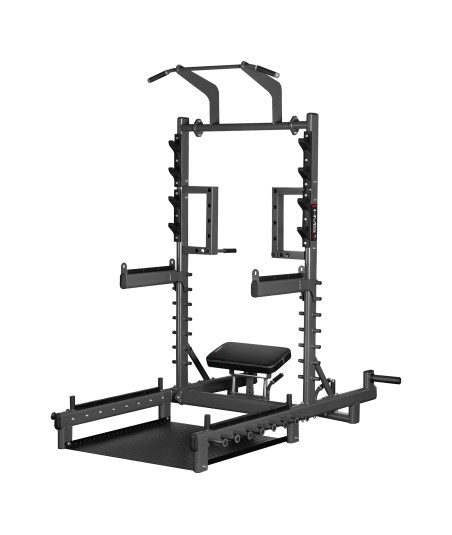 SMP01 STOJAK MULTIFUNKCYJNY Z PLATFORMĄ DO PODNOSZENIA CIĘŻARÓW I HIP THRUST COMMERCIAL HMS