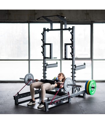 SMP01 STOJAK MULTIFUNKCYJNY Z PLATFORMĄ DO PODNOSZENIA CIĘŻARÓW I HIP THRUST COMMERCIAL HMS