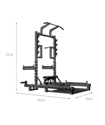 SMP01 STOJAK MULTIFUNKCYJNY Z PLATFORMĄ DO PODNOSZENIA CIĘŻARÓW I HIP THRUST COMMERCIAL HMS