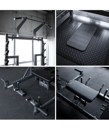 SMP01 STOJAK MULTIFUNKCYJNY Z PLATFORMĄ DO PODNOSZENIA CIĘŻARÓW I HIP THRUST COMMERCIAL HMS