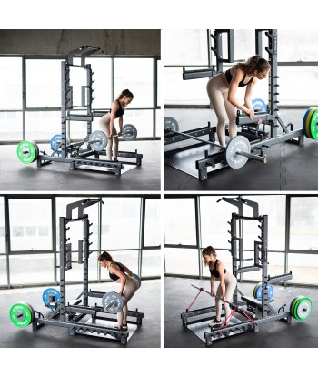 SMP01 STOJAK MULTIFUNKCYJNY Z PLATFORMĄ DO PODNOSZENIA CIĘŻARÓW I HIP THRUST COMMERCIAL HMS