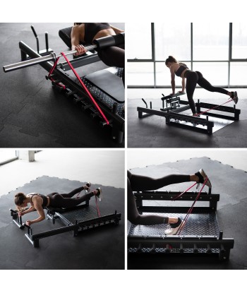 PHT25 PLATFORMA DO ĆWICZEŃ MIĘŚNI POŚLADKÓW HIP THRUST I MARTWEGO CIĄGU COMMERCIAL HMS