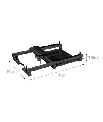 PHT25 PLATFORMA DO ĆWICZEŃ MIĘŚNI POŚLADKÓW HIP THRUST I MARTWEGO CIĄGU COMMERCIAL HMS