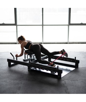 PHT25 PLATFORMA DO ĆWICZEŃ MIĘŚNI POŚLADKÓW HIP THRUST I MARTWEGO CIĄGU COMMERCIAL HMS