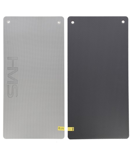 MFK07 LIGHT GREY-BLACK MATA FITNESS KLUBOWA Z OTWORAMI 120*60CM EVA 15MM HMS PREMIUM