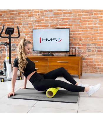 MFK07 LIGHT GREY-BLACK MATA FITNESS KLUBOWA Z OTWORAMI 120*60CM EVA 15MM HMS PREMIUM