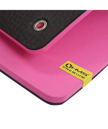MFK02 PINK-BLACK MATA FITNESS KLUBOWA Z OTWORAMI HMS PREMIUM
