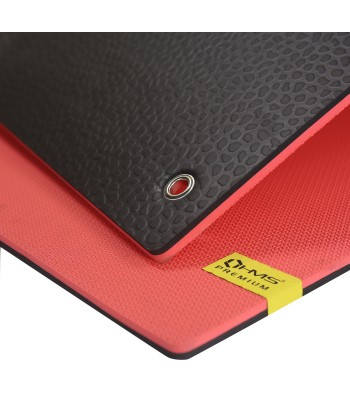 MFK03 RED-BLACK MATA FITNESS KLUBOWA Z OTWORAMI HMS PREMIUM