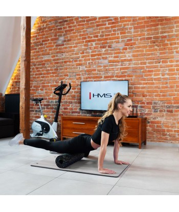 MFK02 GRAY-BLACK MATA FITNESS KLUBOWA Z OTWORAMI HMS PREMIUM