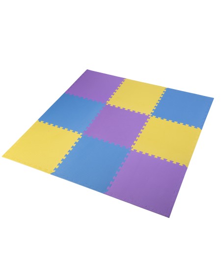 MP10 MATA PUZZLE MULTIPACK YELLOW-BLUE-PURPLE 9 ELEMENTÓW 10MM ONE FITNESS