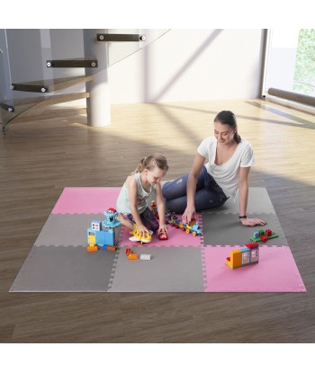 MP10 MATA PUZZLE MULTIPACK PINK-GREY 9 ELEMENTÓW 10MM ONE FITNESS