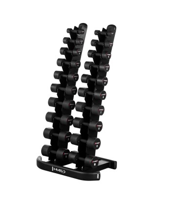 ZESTAW HANTLI POLIURETANOWYCH HPT 2 x 1 - 10 KG (110 KG) + STOJAK STR37 HMS