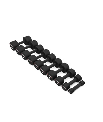 ZESTAW HANTLI POLIURETANOWYCH HPT 2 x 1 - 10 KG (110 KG) + STOJAK STR37 HMS