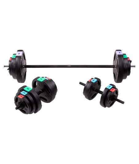 SGSP60 SET SZTANGA I SZTANGIELKI KOMPOZYT 62 KG HMS