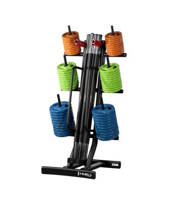 ZESTAW FITNESS SBP22 SZTANGA 10 x 20 KG (200 KG) + STOJAK STR40 HMS