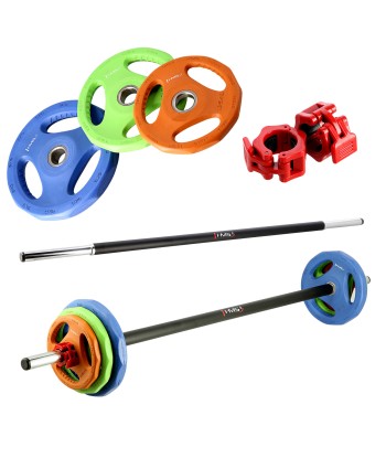 ZESTAW FITNESS SBP22 SZTANGA 10 x 20 KG (200 KG) + STOJAK STR40 HMS