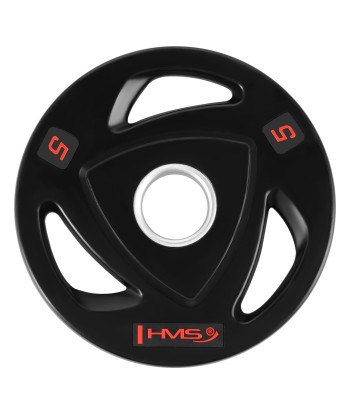 TOX05 CZARNY TALERZ OLIMPIJSKI OGUMOWANY 5 KG HMS