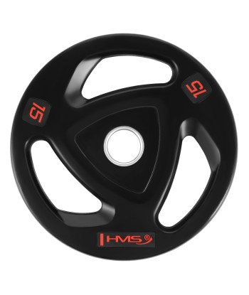 TOX15 CZARNY TALERZ OLIMPIJSKI OGUMOWANY 15 KG HMS