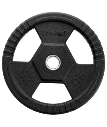 TOH25 CZARNY TALERZ OLIMPIJSKI OGUMOWANY 25 KG HMS
