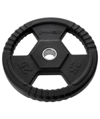 TOH25 CZARNY TALERZ OLIMPIJSKI OGUMOWANY 25 KG HMS
