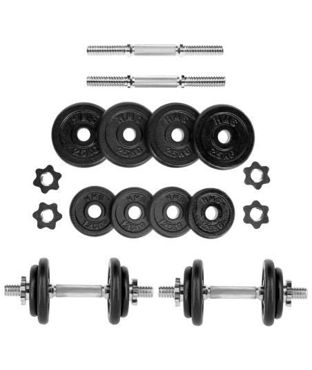 ST20 BLACK 2 x 10 KG SZTANGIELKI W WALIZCE HMS