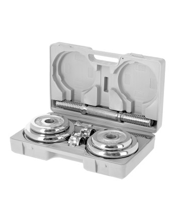 STC20 SZTANGIELKI REGULOWANE W WALIZCE CHROMOWANE 20KG HMS