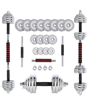 STC30 SZTANGIELKI REGULOWANE W WALIZCE CHROMOWANE 30KG HMS