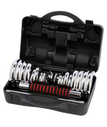 STC30 SZTANGIELKI REGULOWANE W WALIZCE CHROMOWANE 30KG HMS
