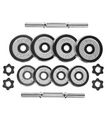 STC20 SZTANGIELKI REGULOWANE W WALIZCE CHROMOWANE 20KG HMS