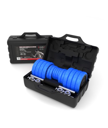 SGG30 SZTANGIELKI REGULOWANE GUMOWANE 30KG HMS
