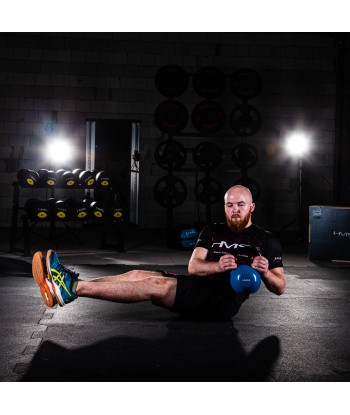 KNV04 BLUE KETTLEBELL ŻELIWNY POKRYTY WINYLEM HMS