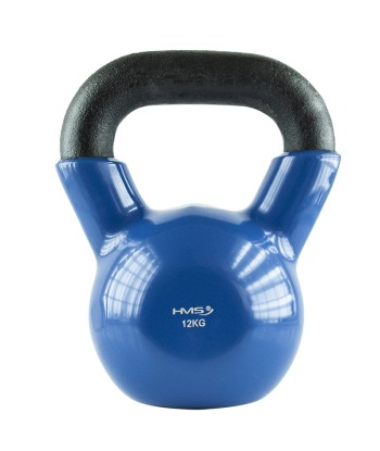 KNV12 BLUE KETTLEBELL ŻELIWNY POKRYTY WINYLEM HMS