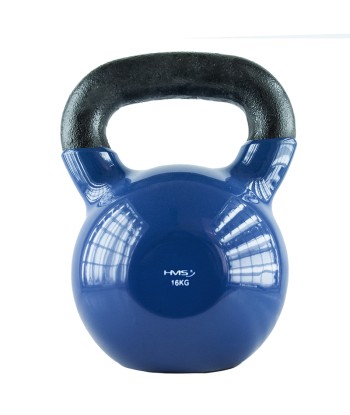 KNV16 BLUE KETTLEBELL ŻELIWNY POKRYTY WINYLEM HMS