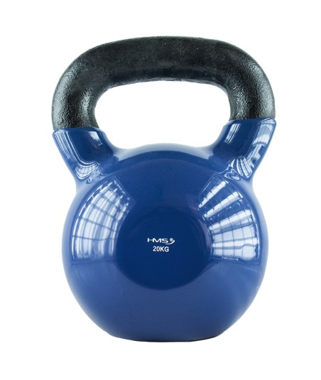 KNV20 BLUE KETTLEBELL ŻELIWNY POKRYTY WINYLEM HMS