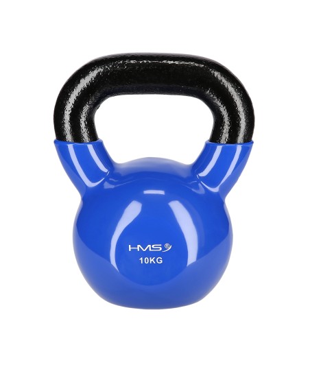 KNV10 BLUE KETTLEBELL ŻELIWNY POKRYTY WINYLEM HMS